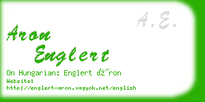 aron englert business card